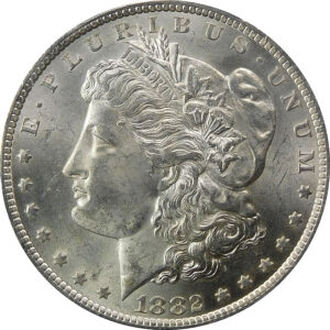 1882-CC Morgan Silver Dollar - PCGS MS 63