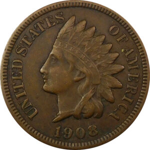1908-S Indian Head Cent - VF