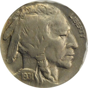 1931-S Buffalo Nickel - AU 55