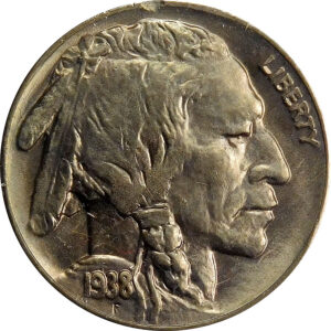 1938-D/D Buffalo Nickel - MS 64