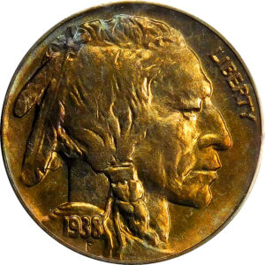 1938-D Buffalo Nickel - MS 66 - Toning