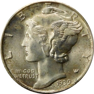 1939-D Mercury Dime - MS 65 Full Bands