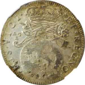 1685 AG-A Italian States - Naples Silver Tarì - NGC MS 62