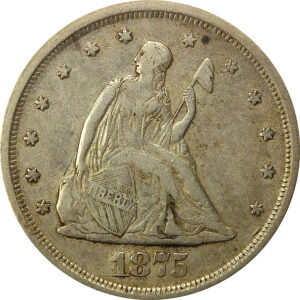 1875-S Seated Liberty Twenty Cent - XF
