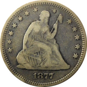 1877 Seated Liberty Quarter - Fine