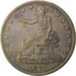 1877 U.S. Trade Silver Dollar - VF 35