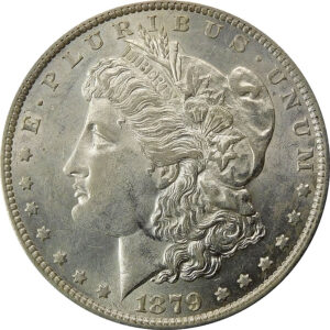 1879-O Morgan Silver Dollar - AU 55