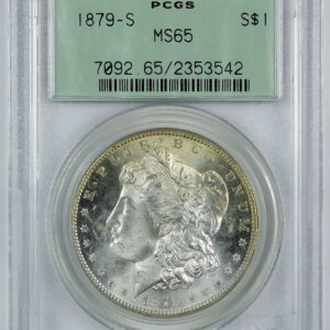 1879-S Morgan Silver Dollar - PCGS MS 65 - OGH