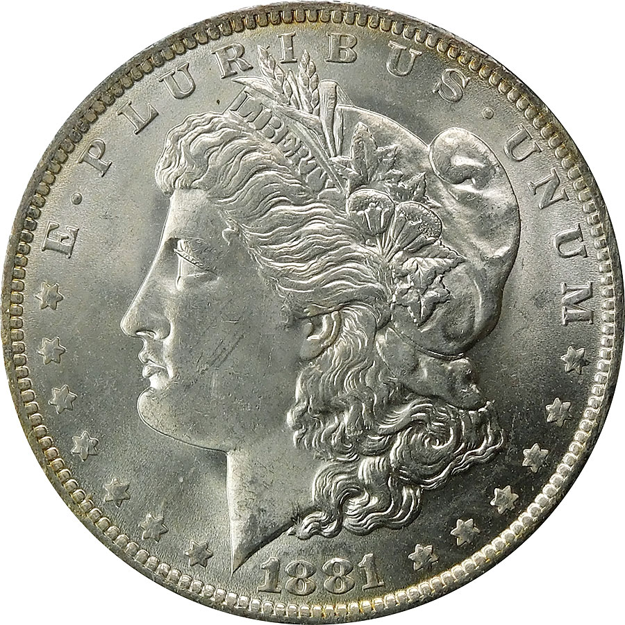 1881-O Morgan Silver Dollar - MS 63