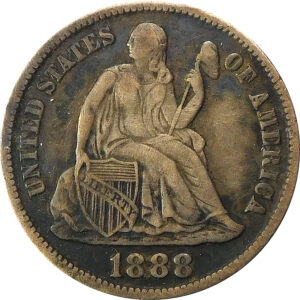 1888-S Seated Liberty Dime - XF
