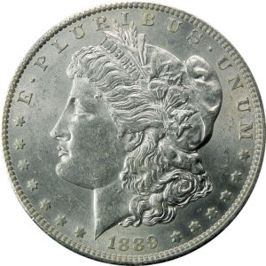 1889-S Morgan Silver Dollar - AU 58