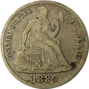 1889-S Seated Liberty Dime - VF
