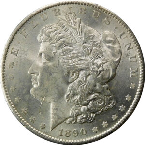 1890-S Morgan Silver Dollar - MS 62