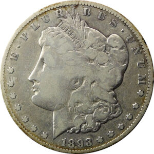 1893-CC Morgan Silver Dollar - Good
