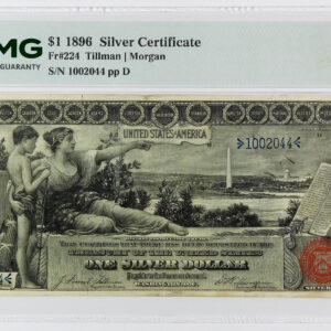 1896 $1 Educational Silver Certificate - Fr#224 - PMG 30 Very Fine