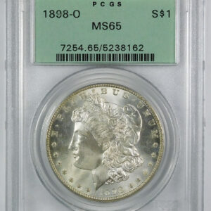 1898-O Morgan Silver Dollar - PCGS MS 65 - OGH