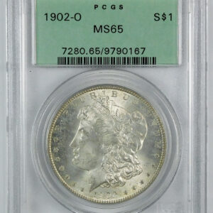 1902-O Morgan Silver Dollar - PCGS MS 65 - OGH