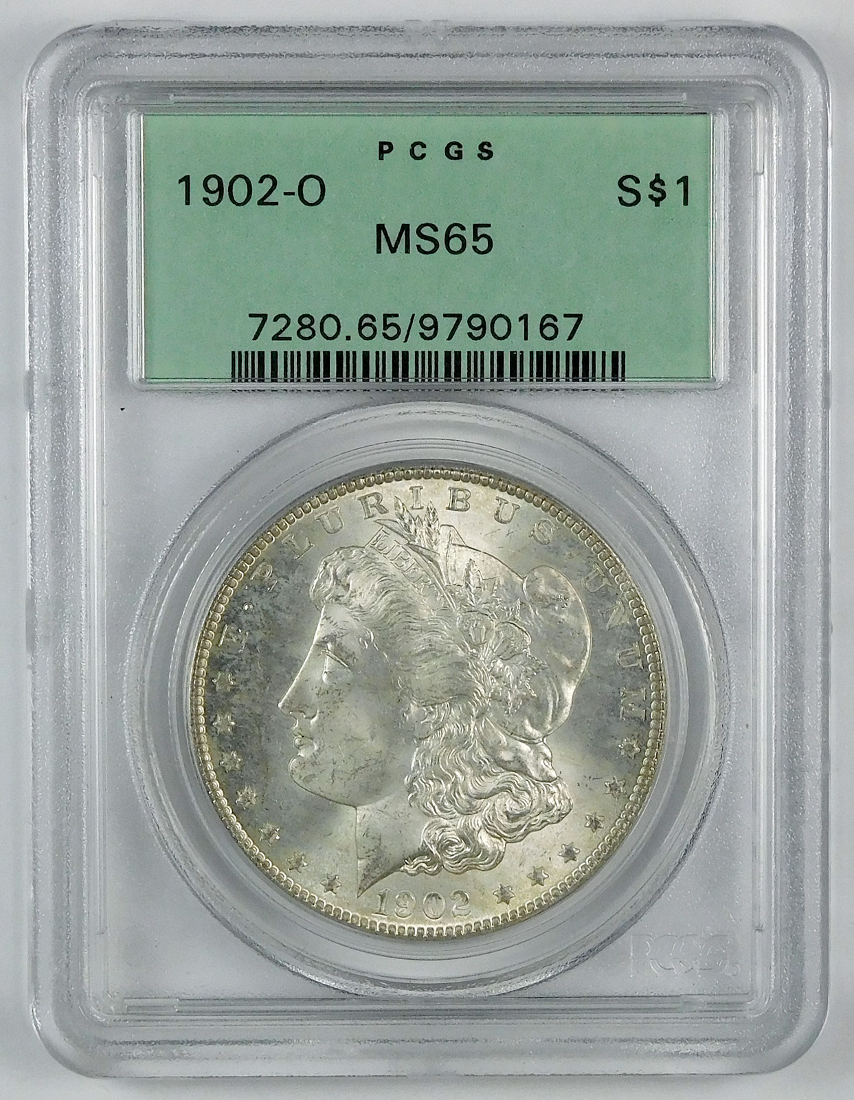 1902-O Morgan Silver Dollar - PCGS MS 65 - OGH