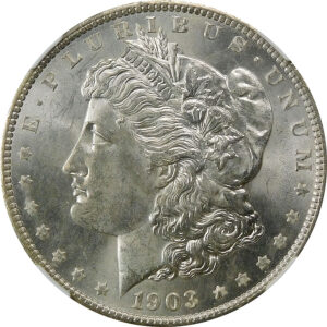 1903-O Morgan Silver Dollar - NGC MS 64