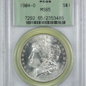 1904-O Morgan Silver Dollar - PCGS MS 65 - OGH