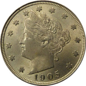 1905 Liberty Head Nickel - MS 63
