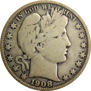 1908-O Barber Half Dollar - VG+