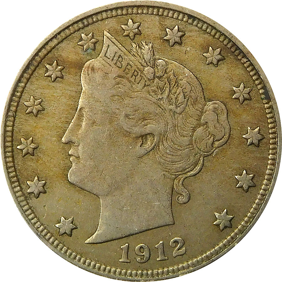 1912-D Liberty Head Nickel - XF 40