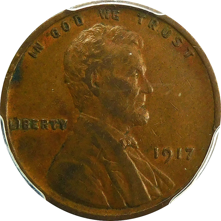 1917 Lincoln Wheat Cent (FS-101 (013)) - PCGS XF 45 - Doubled Die Obverse