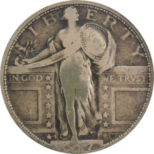 1917-S Ty 1 Standing Liberty Quarter - ANACS VG 10