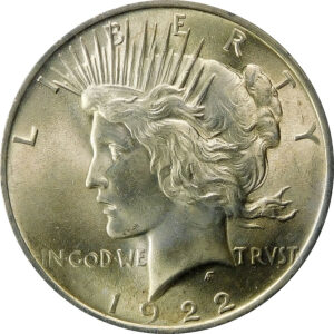 1922 Peace Silver Dollar - MS 63