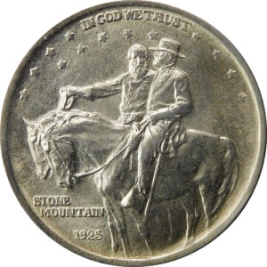 1925 Stone Mountain Memorial Commemorative Silver Half Dollar - MS 63