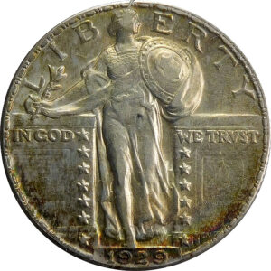 1929 Standing Liberty Quarter - AU 58
