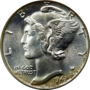 1943-D Mercury Dime - MS 65 Full Bands