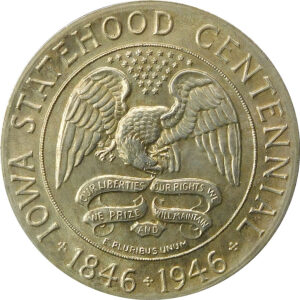 1946 Iowa Centennial Commemorative Silver Half Dollar - MS 63