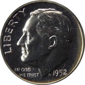 1952 Roosevelt Dime - Proof