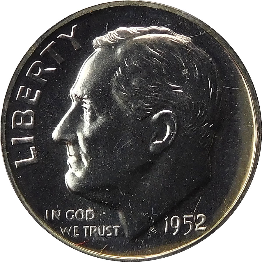 1952 Roosevelt Dime - Proof