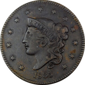 1835 Coronet Head Large Cent - XF