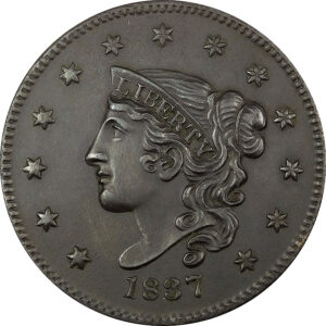 1837 Coronet Head Large Cent - XF