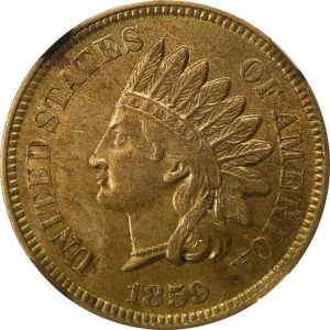 1859 Indian Head Cent - NGC AU 55