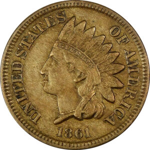 1861 Indian Head Cent - XF 45