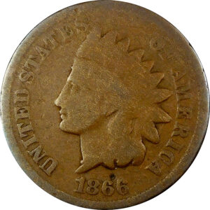 1866 Indian Head Cent - Good