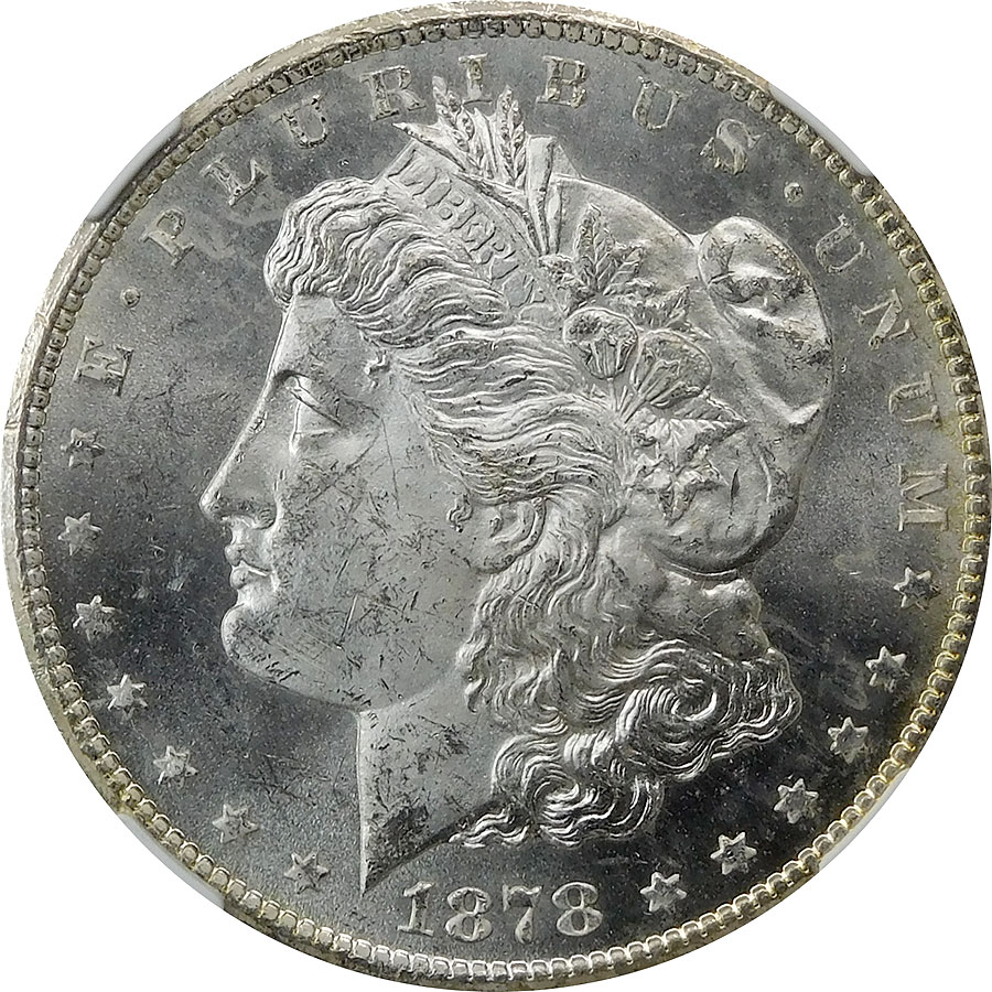 1878-CC Morgan Silver Dollar - NGC MS 62