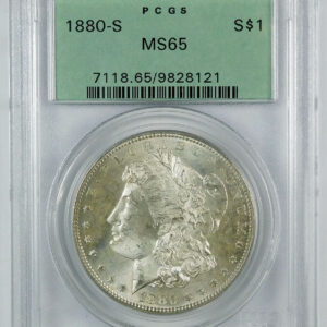 1880-S Morgan Silver Dollar - PCGS MS 65 - OGH