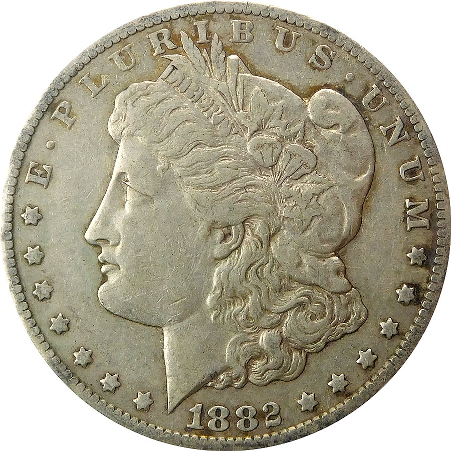 1882-CC Morgan Silver Dollar - VF