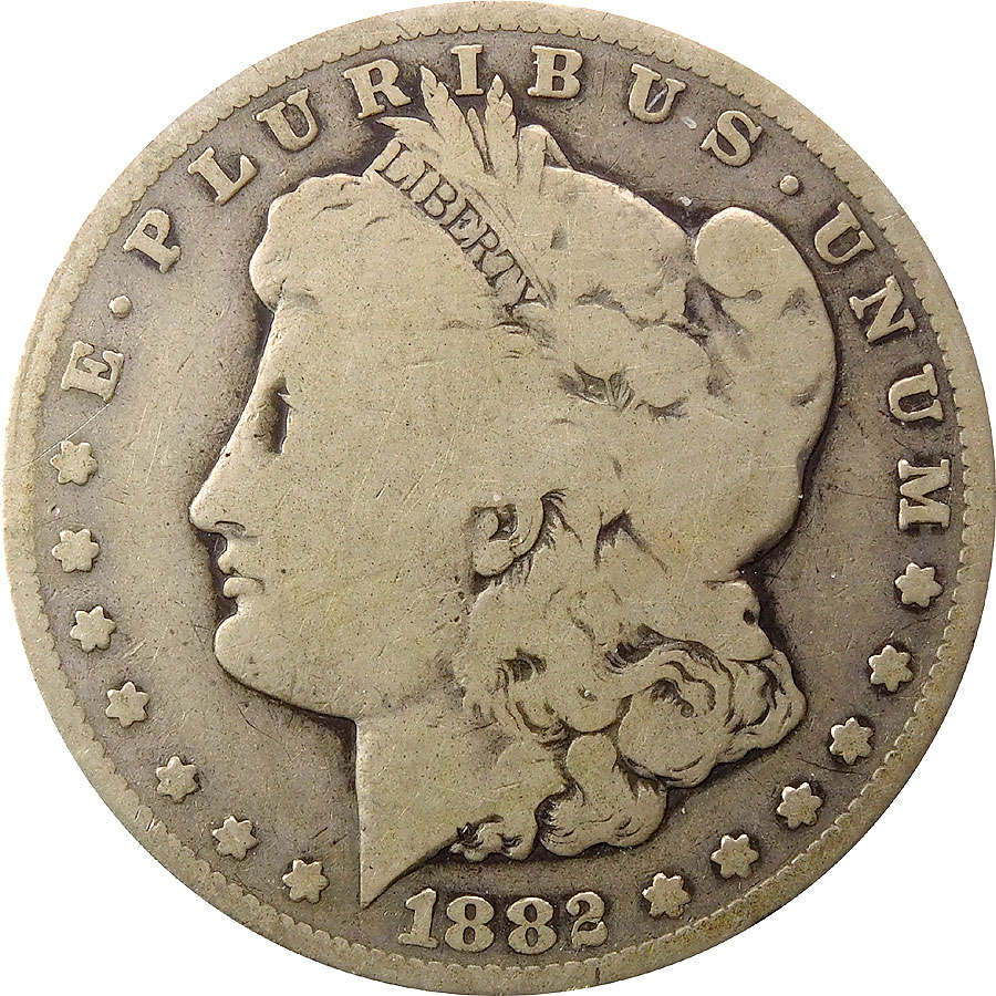 1882-CC Morgan Silver Dollar - Good