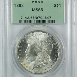 1883 Morgan Silver Dollar - PCGS MS 65 - OGH