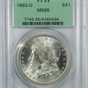 1883-O Morgan Silver Dollar - PCGS MS 65 - OGH