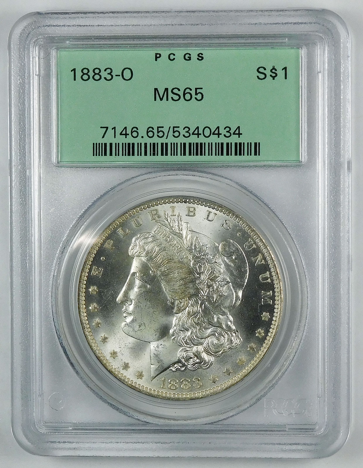 1883-O Morgan Silver Dollar - PCGS MS 65 - OGH