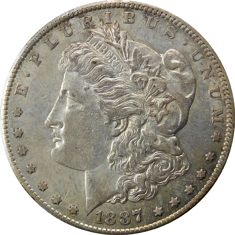 1887-S Morgan Silver Dollar - XF