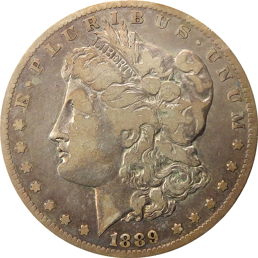 1889-CC Morgan Silver Dollar - VG